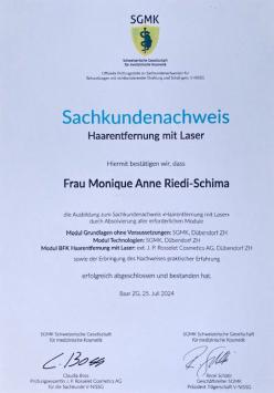 Sachkundenachweis Haarentfernung mit Laser